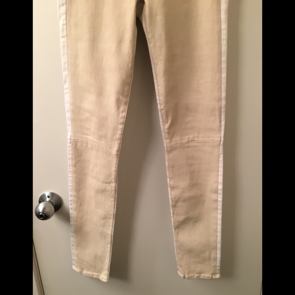 Rag & Bone Lambskin Leather Front Jeans - Picture 5 of 8